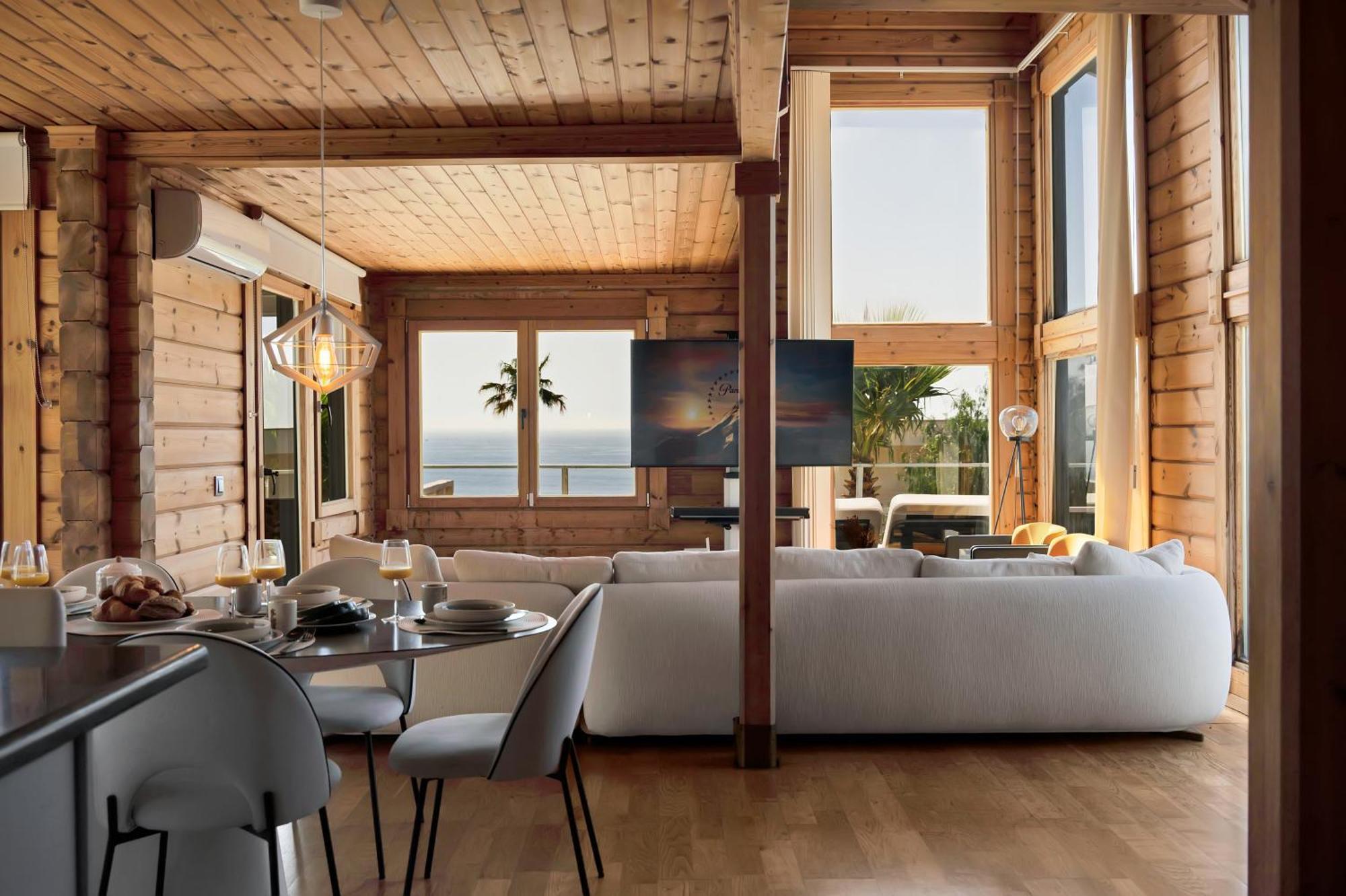 Increible Villa De Madera Con Vistas Al Mar Algeciras Exterior foto